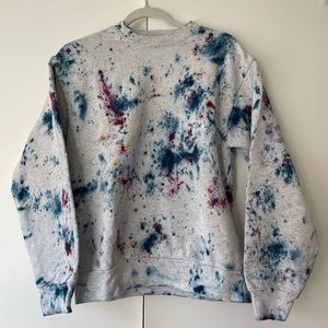 Upstate hand dyed sweatshirt | galaxy